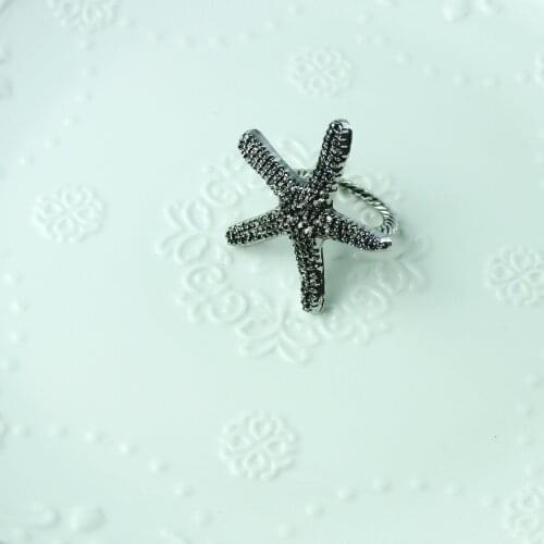 Free Shipping Starfish Napkin Ring Wedding Decoration ,Cheap12 Pcs