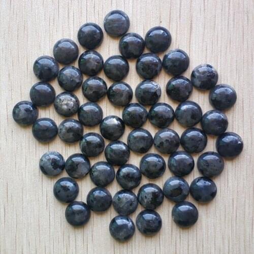 Wholesale 50pcs/lot 2018 new fashion natural black ShimmerStone round CAB CABOCHON stone beads for jewelry Accessories 12mm free