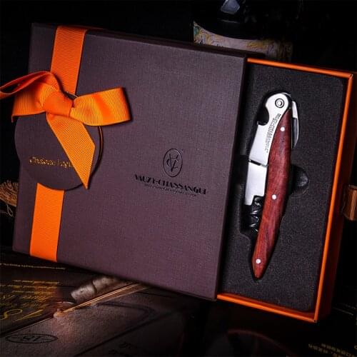 Vauzy-Chassangue Small Pull Wine Knife Wine Corkscrew Manual Bottle Opener Wine Opener Wine Gift Box for Men
