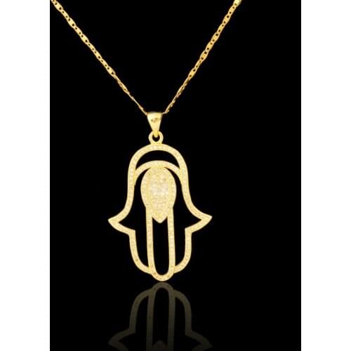 Micro-inserts fashion gold color Muslim pendant necklace pendant for muslim