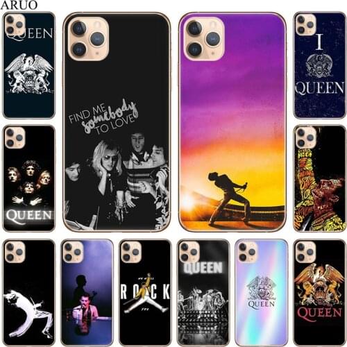 Queen band Soft TPU Phone Case For iPhone 12 11 Pro XS Max 7 8 6 6s Plus 12mini SE2020 X XR 5 5s Freddie Mercury Fashion Cover