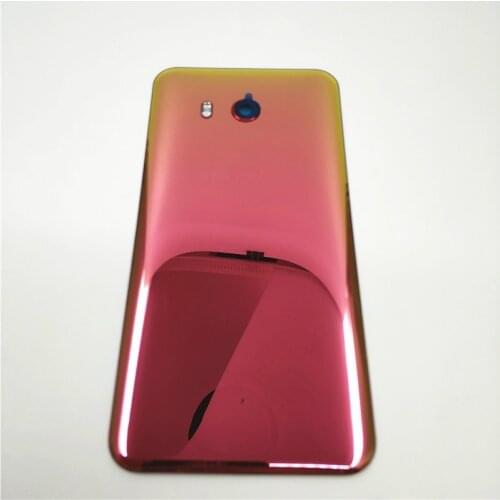 Original Battery Cover With Camera Lens Glass Door Back Housing Case For HTC U11 U-3w W-1w Back Cover
