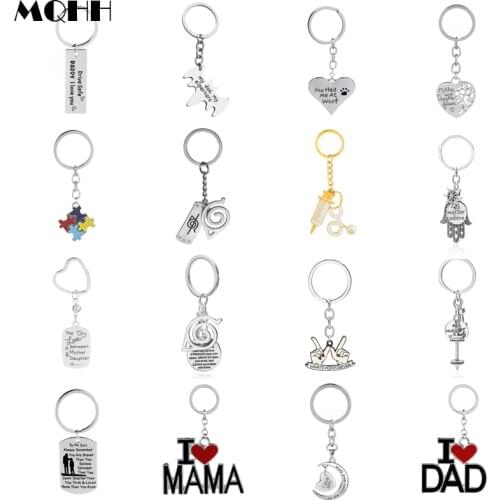 New Alloy Good Friends Caring Mom Dog Paw Keychain Movie Peripheral Wing Pendant Accessories Jewelry Gift For Best Friends