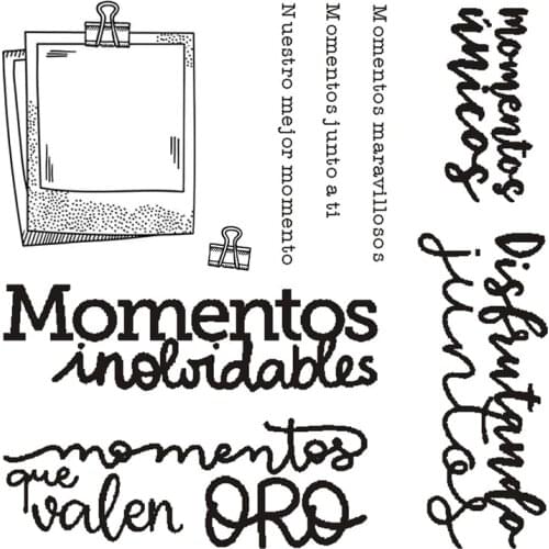 Spanish phrase Transparent Clear Silicone Stamp/Seal for DIY scrapbooking/photo album Decorative clear stamp sheetstampons