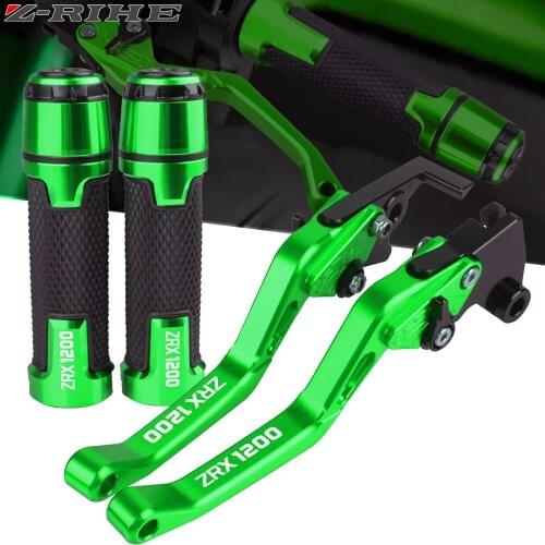 Motorcycle CNC Adjustable Brake Clutch Levers Handle Hand Grips For KAWASAKI ZRX1200 ZRX 1200 1999-2007 2000 2001 2002 2003 2004