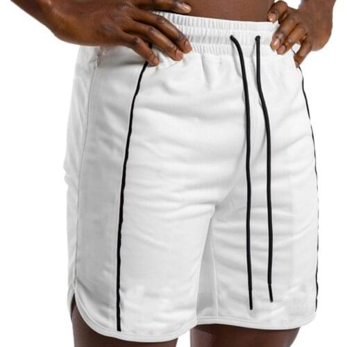 Summer Men Shorts Drawstring Quick Drying Casual Solid Color Elastic Waist Short Jogging Sports Fitness Beach Mens Tracksuit