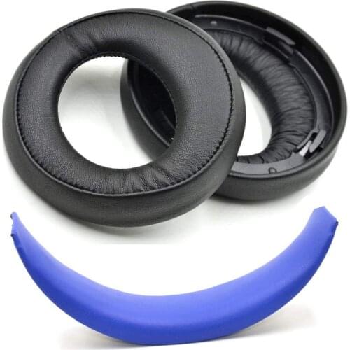 PS4 Replacement Ear Pads Cushions Headband Set for Sony Gold Wireless PS3 PS4 CECHYA-0083 7.1 Virtual Surround Headphone Headset