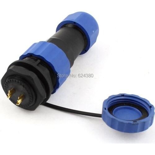 Waterproof Dustproof Aviation Connector SD20 20mm 2 Pin 2P Panel Mount Solder Female Male Plug Socket Straight IP68 Discount