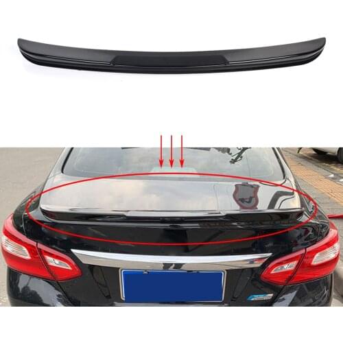Car Rear Tail Roof Spoiler Wing Lip Splitter Exterior Moulding Trim Gloss Black ABS For Nissan Altima Sedan 2016 2017 2018