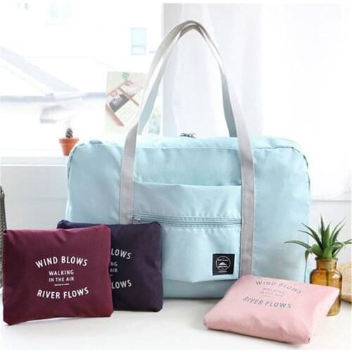 2020 Women Foldable Travel Bag Ladies Travel Casual Luggage Bag Big Size Female Folding Carry On Duffle Bag