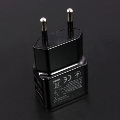 1A Portable Dual USB Power Adapter Mobile Phone Charger Electrical Socket Travel Smart Matching Charger Adapter For Smartphone