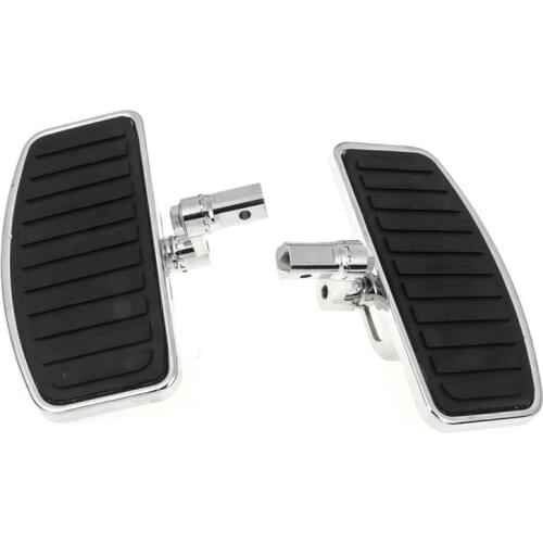 1 Pair Motorcycle Foot Rests Front Rear Universal Wide Foot Rider Floorboards For Honda Shadow For Yamaha Dragstar US Stock