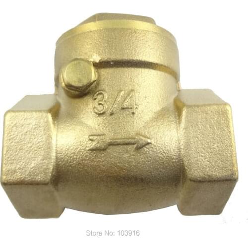 1 pcs of 3/4", DN20, horizontal check valve, Brass non return valve