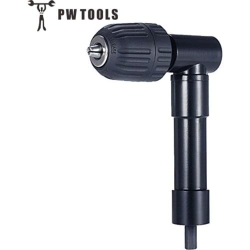 1 pcs Electric Drill Attachment Adapter Extension Accessory Right Angle 90 Degree Drill Keyless Chuck for Power Tool Accessories
