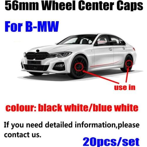 20Pcs Car Styling 56mm 10 pin Auto Car Wheel Center Hub Caps Rim Caps Covers For BMW E46 E30 E39 E34 E60 E36 E38 M3 M5 Badge