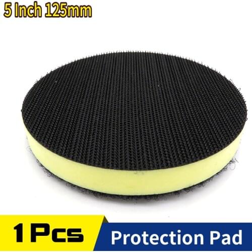 5 Inch 125mm PU Foam Interface Pad Sander Backing Pad Polishing Pad Hook and Loop Protection Abrasive Tools
