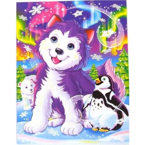 Diy Full Diamond Painting Drill Stone Cartoon Dog Cross Stitch Diamond Embroidery Mosaic Wall Sticker Home Decor Baby Gift