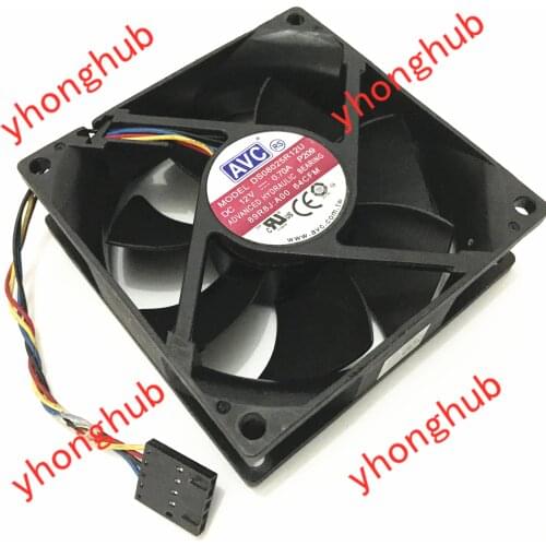 AVC DS08025R12U P209 DC 12V 0.70A 4-wire 80X80X25mm Server Cooling Fan