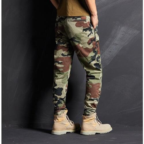 ICPANS Tactical Pants Man Camo Camouflage Joggers Cotton Streetwear Casual 2019 Winter Autumn Military Cargo Pants Men