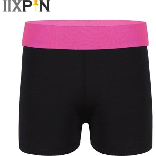 IIXPIN Kids Dance Shorts Ballet Girl Wide Elastic Waistband Activewear Shorts Bottoms for Sports Gymnastic Workout girls leotard
