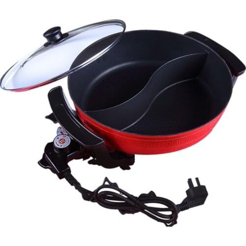 Mandarin duck electric hot pot Korean style Mandarin duck electric hot pot large-capacity cookware non-smoke non-stick electric
