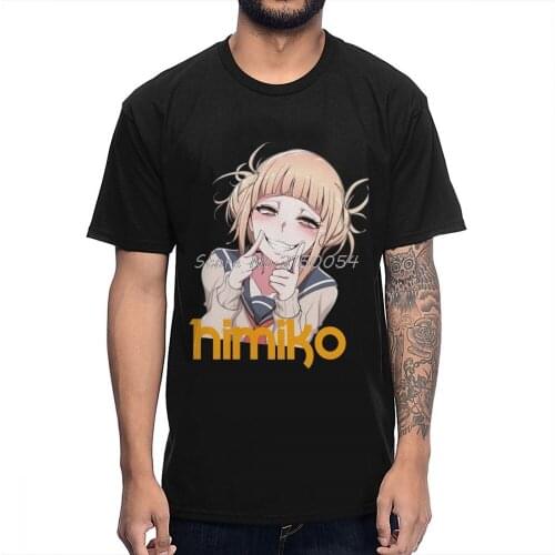 Boku No My Hero Academia Toga Himiko Sugoi T Shirt Hip Hop Streetwear Cool T-Shirt Men Cotton Tshirt Anime Tees Harajuku