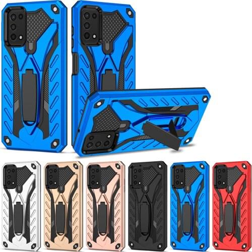 Hybrid Rugged Armor Shockproof Protective Case For Samsung Galaxy A03S A02S A02 M02 A01 Core Soft TPU Hard PC Stand Back Cover