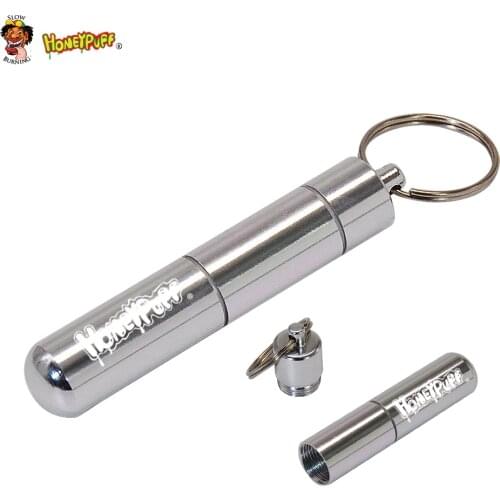 HONEYPUFF Aluminum Herb Containers Storage Stash Jar Removable Smell Proof Container Metal Airtight Jars For Herb Tobacco