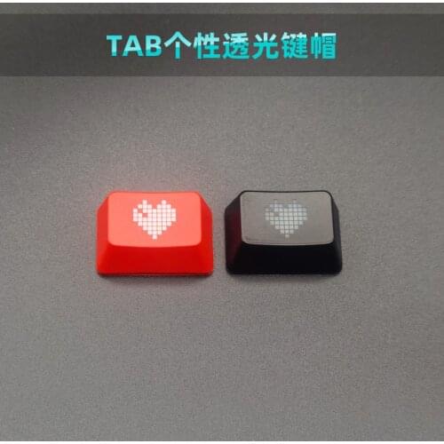 Personality Love Tab Keycaps for Cherry MX switch cross Axis red Black slash \ | symbol Mechanical Keyboard ABS Backlight Keycap