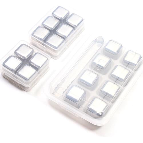 Stainless Steel Ice Cubes, Reusable Chilling Stones for Whiskey Wine, Keep Your Drink Cold Longer, SGS Test Pass