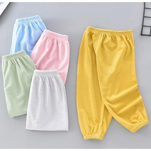 Summer Children Anti-mosquito Pants Baby Boys Girls Harem Pants Newborns Lantern Toddler Trousers Kids Clothes Baby Bottoms 1-4Y