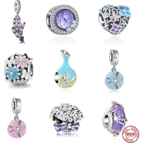 Hot Sale Homing Pigeon Bead Pendant Family Charm Fit Pandora Original Sterling Silver 925 Bracelet For Couples DIY Jewelry Gift