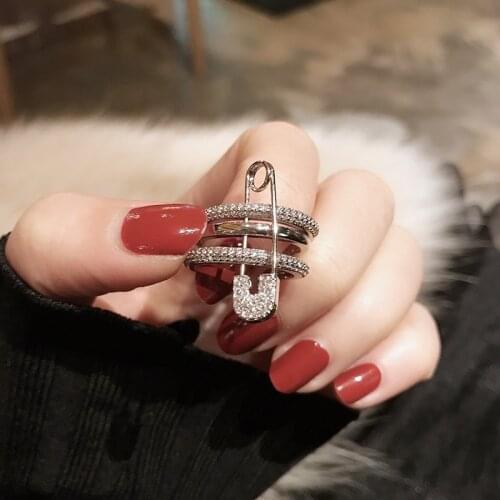 Fashion Luxury Silver CZ Womens Wedding Ring White AAA Zircon Crystal Bridal Engagement Jewelry Party Gift