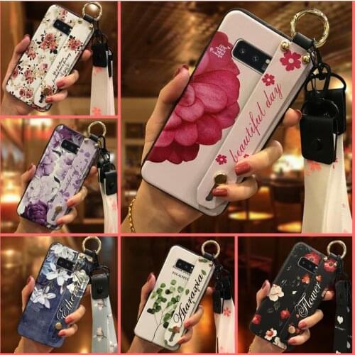 Soft Case Wrist Strap Phone Case For Samsung Galaxy Note8/SM-N9500 Phone Holder For Girls Lanyard