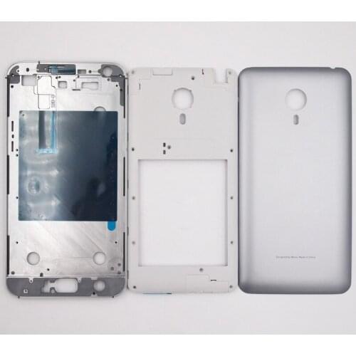BaanSam New Front Frame Middle Frame Battery Door Back Cover Housing Case For MEIZU MX4 Pro 5.5 Inch Without Power Volume Button