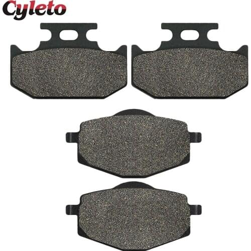 Cyleto Motorcycle Front and Rear Brake Pads for YAMAHA DT125 DT 125 RE 2005 2006 2007