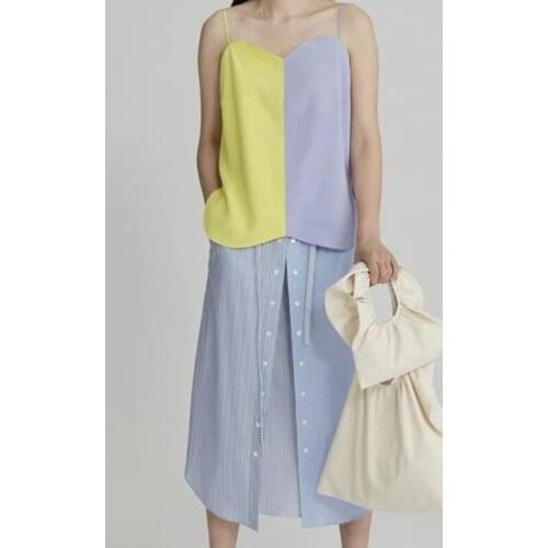 Ruffle Tote Bags for Womens Dumpling Messenger Bag Mini Canvas Women Casual Female Shopper Purses and Handbags 2021 Summer New