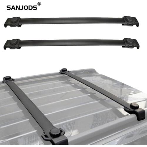 SANJODS Roof Rack Replacement for Jeep Patriot 2007 - 2020 Pair Aluminum Roof Rack Top Rail Cross Bars Cargo Luggage Carrier