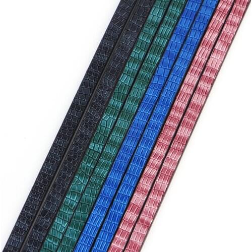 XCHARMS 5mm 4Colors Flat PU Leather Cord & Rope Diy Jewelry Findings Accessories Fashion Jewelry Making Materials for Bracelet