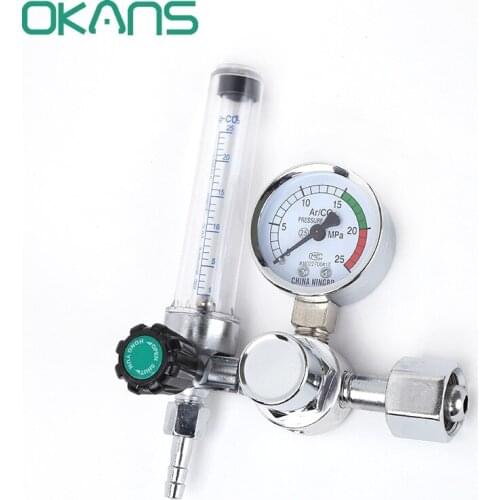 Alloy Argon Gas Pressure Flow Meter Regulator Metal MIG MAG Welding Gauge 0-25 Mpa Argon Regulator