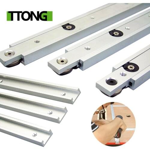 Aluminium alloy T-tracks Slot Miter Track And Miter Bar Slider Table Saw Miter Gauge Rod Woodworking Tools DIY