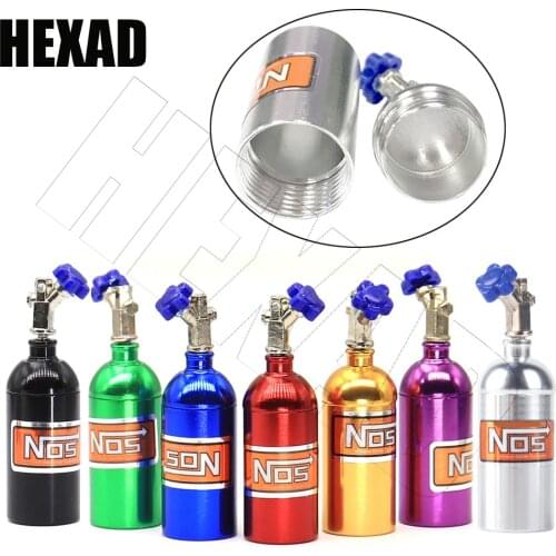 1 PCS Metal Simulated NOS Nitrogen Bottle For 1/10 TRX4 Defender Bronco RC4WD D90 D110 Axial Scx10 90046 RC Crawler Car Parts