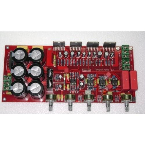 18-28V TDA7294 2X80W + 160W WIMA 2.2UF Coupling Capacitor 2.1 Channel Subwoofer Amplifier Board