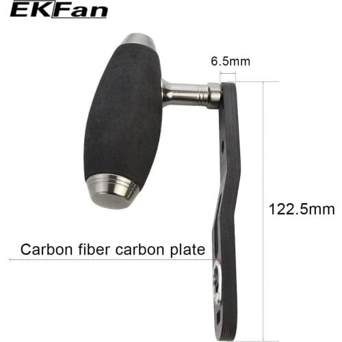 2018 EKFan T-shaped Carbon Fiber 8*5 Double Holes Fishing Handle Fishing Reel Rocker For Trolling Wheel