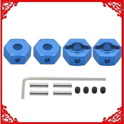 4 pcs/set alloy 12mm wheel hex hub adapter for 1/10 ARRMA 3s&Mega550 Vorteks Senton Granite Big Rock Typhon upgraded parts