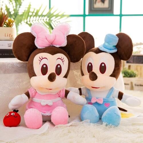 60cm Disney Mickey Mouse Mickey Minnie Plush Toy Couple Doll Boy Girl Birthday Halloween Christmas Gift Cartoon Kawaii Toy