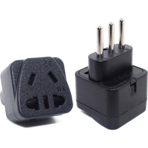 White Black 3-pin IT Conversion plug US/EU/AU to Italy Milan Chile Vatican Italian Travel AC Power Adapter Plug Converter 10A