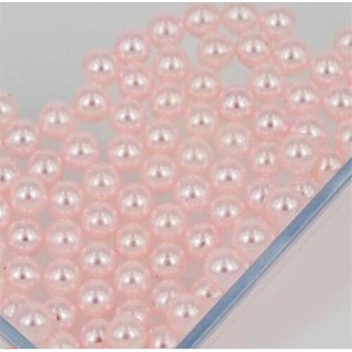 Loose 1.5mm-18mm Lt Pink Color No Holes Pearl Bead DIY Plastic Imitation Pearl Beads for Garment Hand Craft Art Decoration