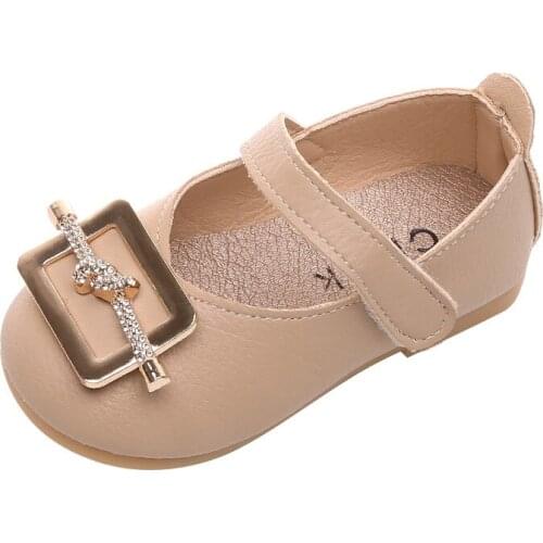 Baby Shoes Spring and Autumn New Childrens Princess Shoes Soft Sole Childrens Small Leather Shoes Girls Toddler Shoes Flats