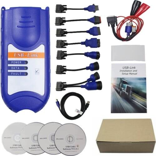 For NEXIQ USB Link Truck Diagnostic Scanner Truck OBD Fault Diagnostics Detector USB Diesel Truck Diagnostic Tool for PC laptop